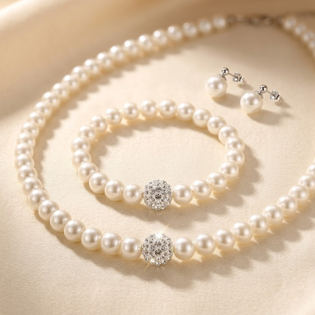 Pearl Bead Jewelry Set