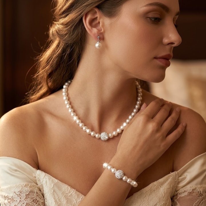 Pearl Bead Jewelry Set